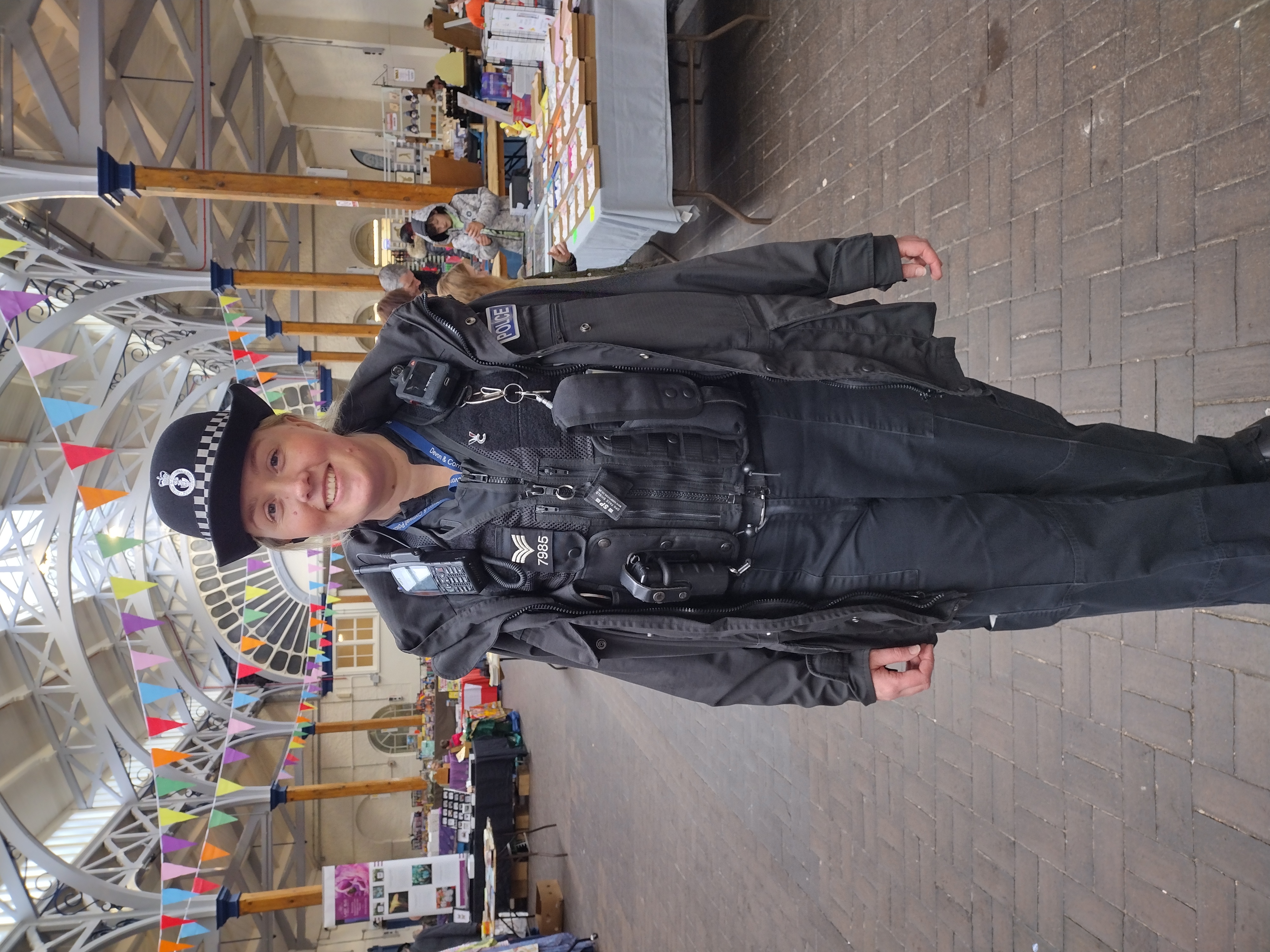 Sgt Laura Lloyd at Pannier Mkt Barnstaple.jpg