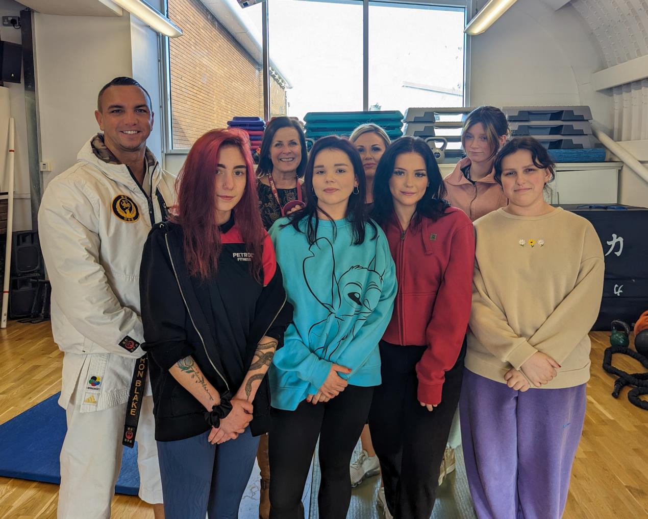 Aaron Blake with Petroc students .jpg