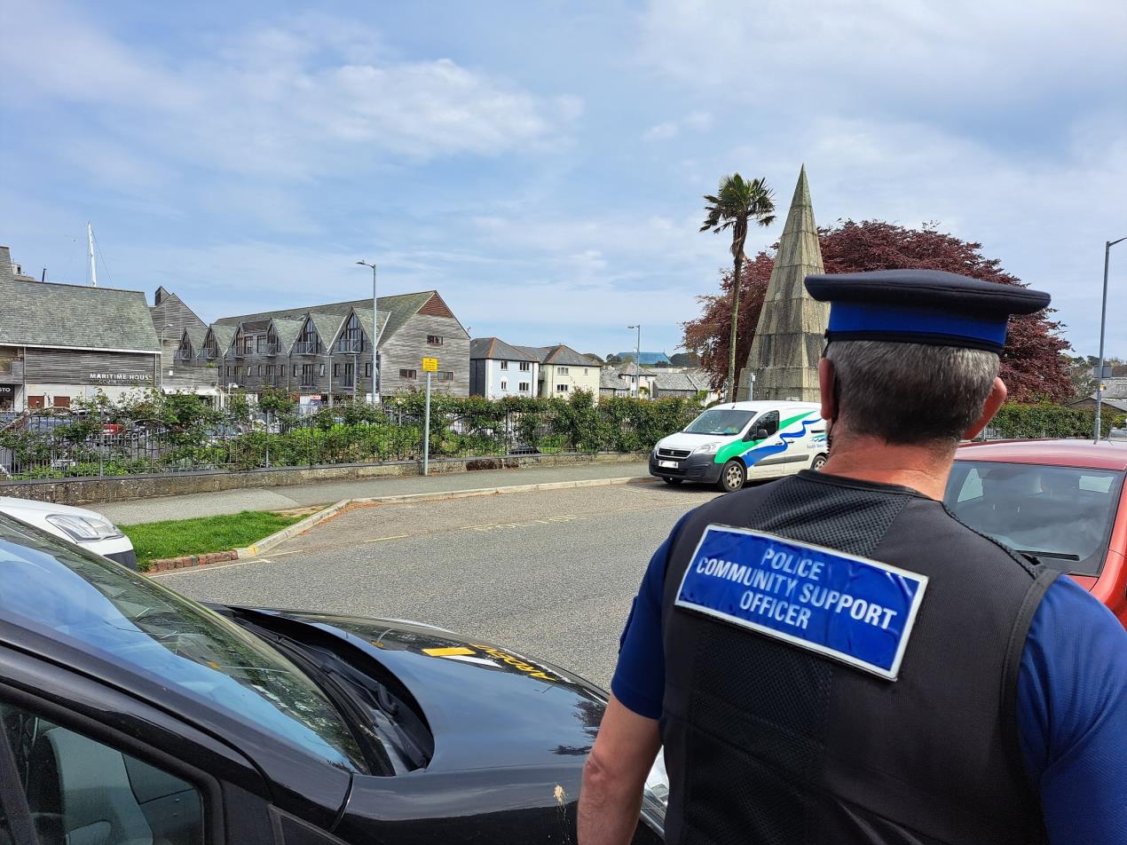 Police in Falmouth near Grove Place May 2023.jpg