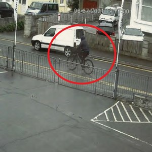 Officers have released an image of a suspect seen cycling to and from the scene. .jpg