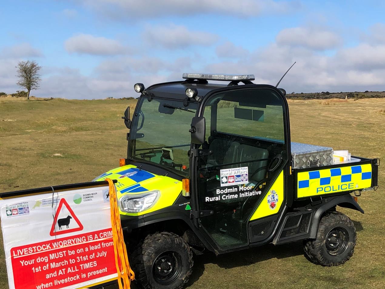 Devon and Cornwall Police's All Terrain Vehicle on Bodmin Moor.jpg