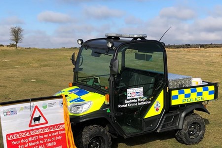 Devon and Cornwall Police's All Terrain Vehicle on Bodmin Moor.jpg