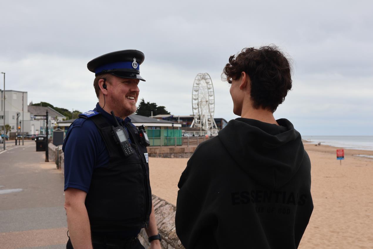 Chris Ball with young lad seafront.jpg