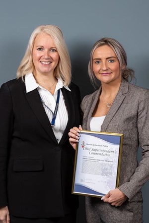 Detective Constable Claire Trengove based in Camborne and Redruth received a Chief Superintendent’s Commendation..jpg
